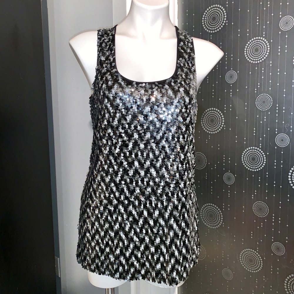 Calvin Klein Sequins Tank Top Shirt Party